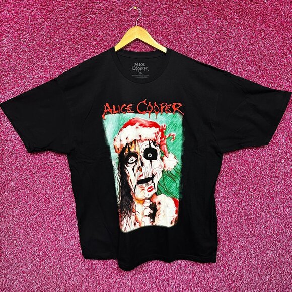 Alice Cooper Santa Claws is Coming to Town Xmas Album Tee 2X - Picture 1 of 4